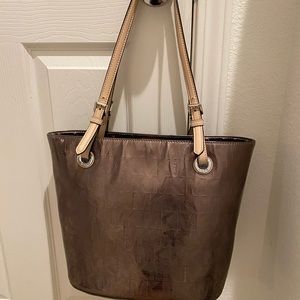 Michael Kors mirror metallic tote